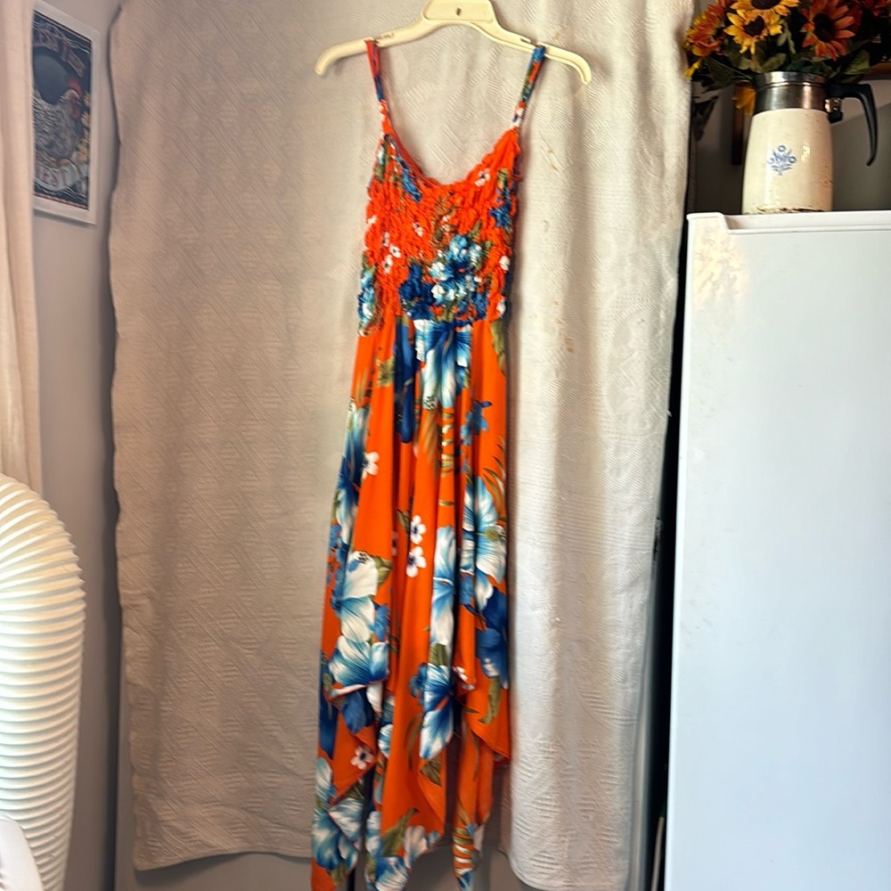 No tag long Hawaiian summer dress